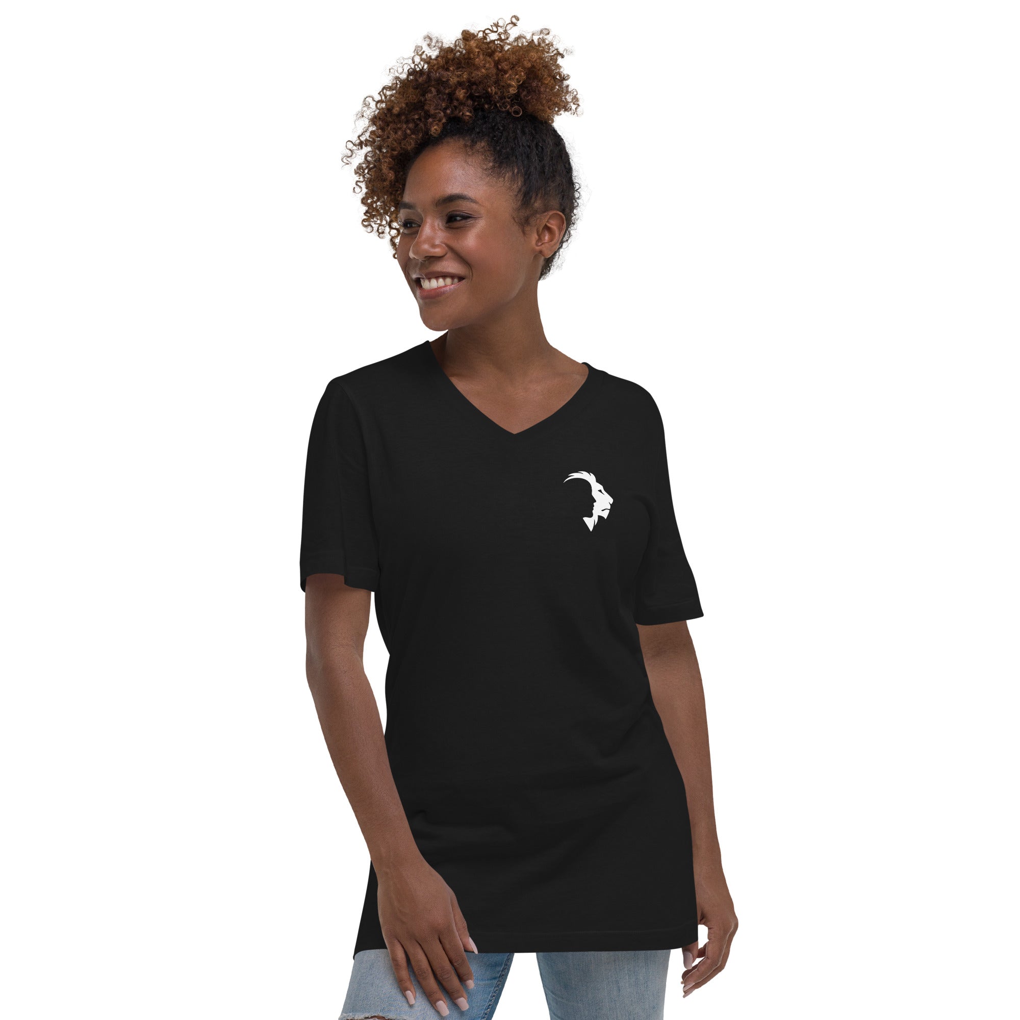 SHER Unisex Short Sleeve V-Neck T-Shirt