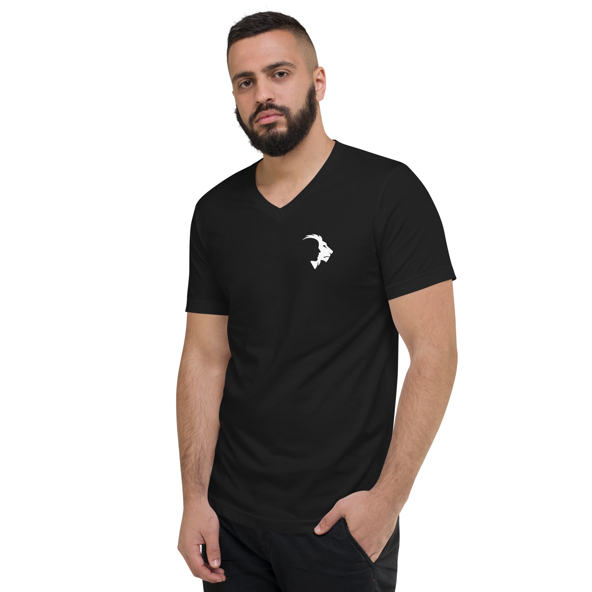 SHER Unisex Short Sleeve V-Neck T-Shirt